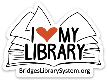 graphic that says "I Love My Library"
