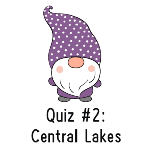 A cartoon gnome: Quiz 2 Central Lakes