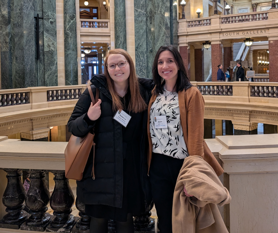Photo of Pauline Haass Public Library staff and director at 2025 Library Legislative Day.